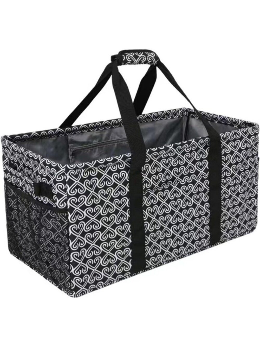 Extra Large Foldable Utility Tote Bag - Heavy Duty Oxford Fabric, Sturdy Handles